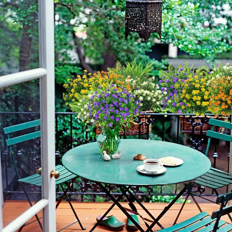 1pc UV Resistant Artificial Greenery for Home Garden Decor