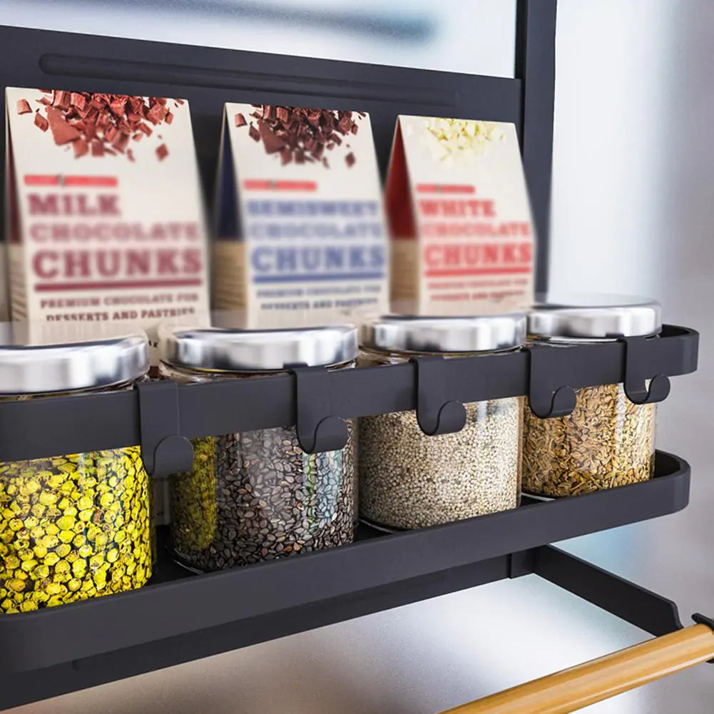Magnetic Wall-Mounted Storage Rack for Kitchen Items