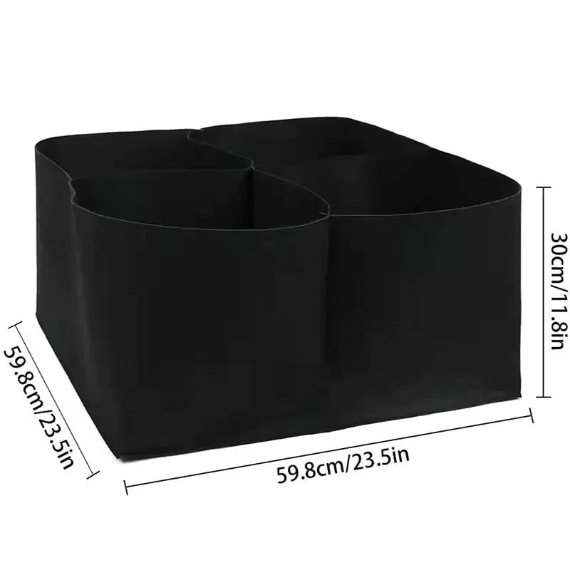 Felt Multi-Grid Rectangular Planting Bag (8 Pockets)