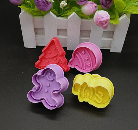 3D Spring Cookie Cutter with Fondant Stamp & OPP Bag