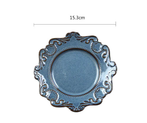 Creative Baroque European Tableware Set (Dinner Plates & Bowls)