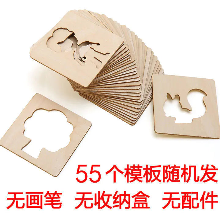 Hollow Painting Template Tool Set for Kids' Learning