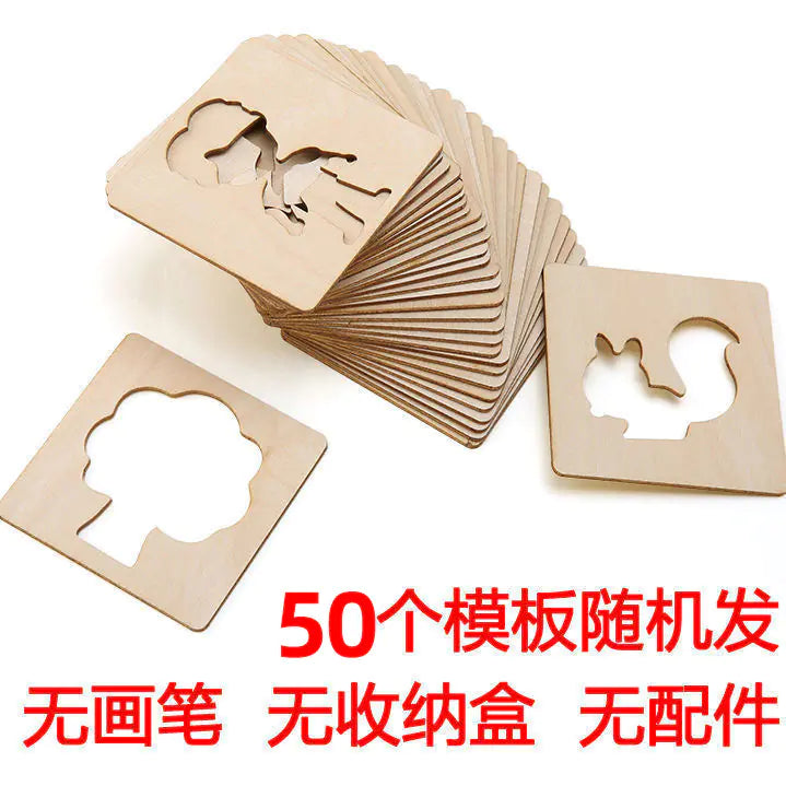 Hollow Painting Template Tool Set for Kids' Learning