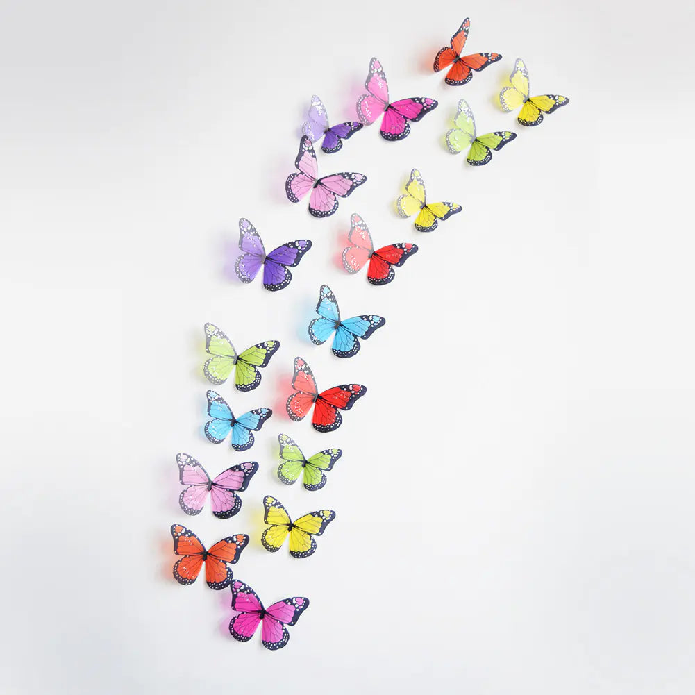 3D Crystal Butterfly Wall Sticker for Home Decor