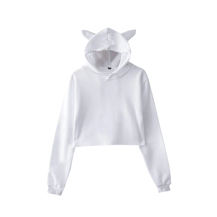 Custom Cat Ear Hoodie, Personalized Sweatshirt