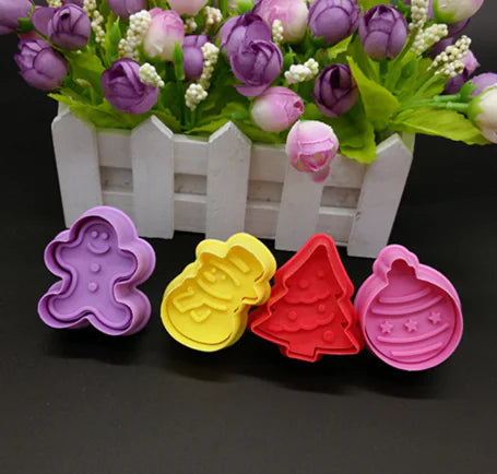 3D Spring Cookie Cutter with Fondant Stamp & OPP Bag