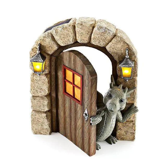 Cute Little Dragon Dinosaur Resin Garden Decoration