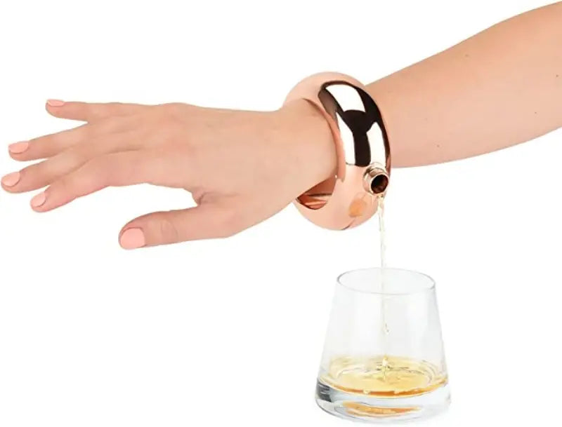 Stainless Steel Bracelet Flask for Alcohol with Funnel
