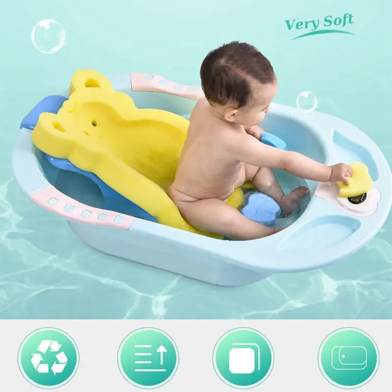Non-Slip Bath Tub Pad for Newborn Safety Support
