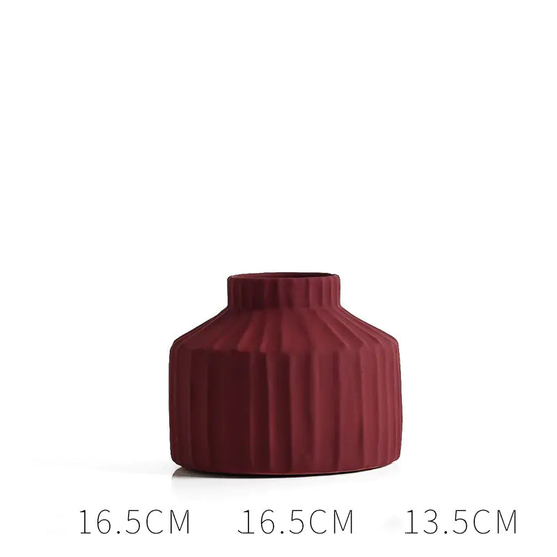 Modern Minimalist Ceramic Vase for Nordic Home Decor
