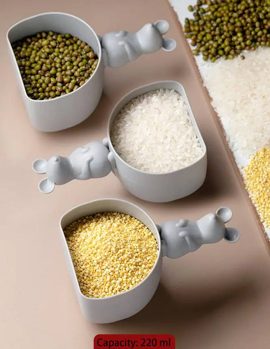 Cute Mouse Decorated Rice Spoon - 1 Piece Measuring Tool