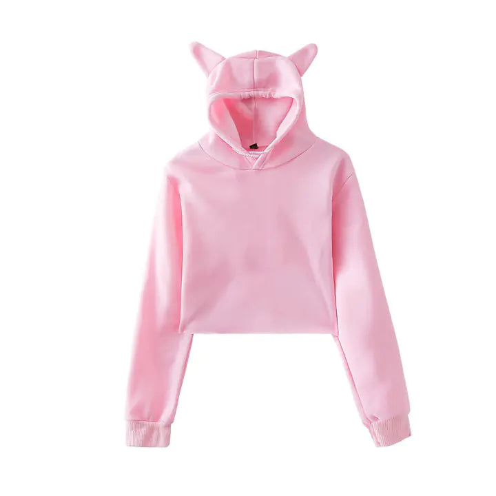 Custom Cat Ear Hoodie, Personalized Sweatshirt