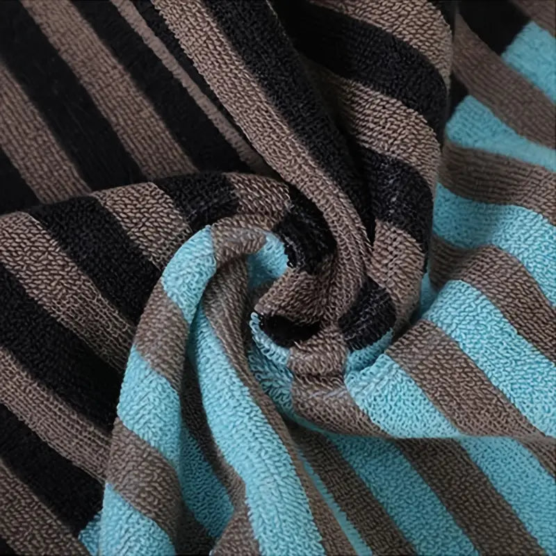 Cotton Stripe Hand Towels - Absorbent & Soft (Pack)