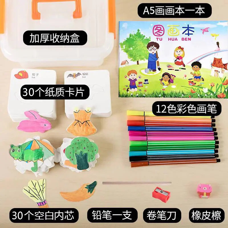 Hollow Painting Template Tool Set for Kids' Learning