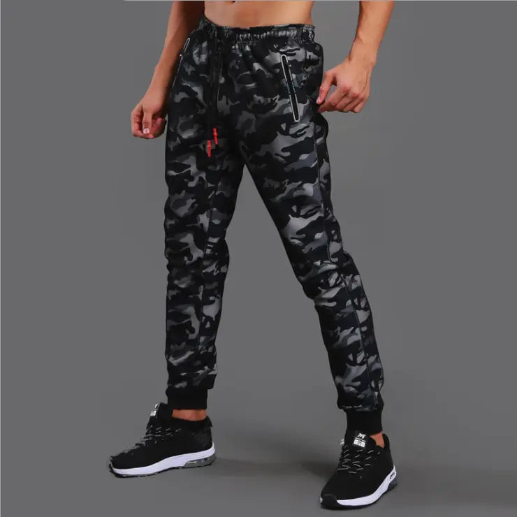 Men's Casual Workout Pants - Breathable Camouflage Trousers