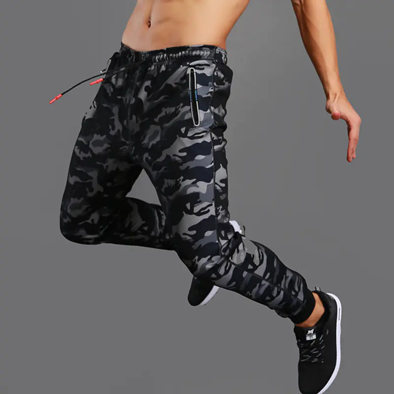 Men's Casual Workout Pants - Breathable Camouflage Trousers