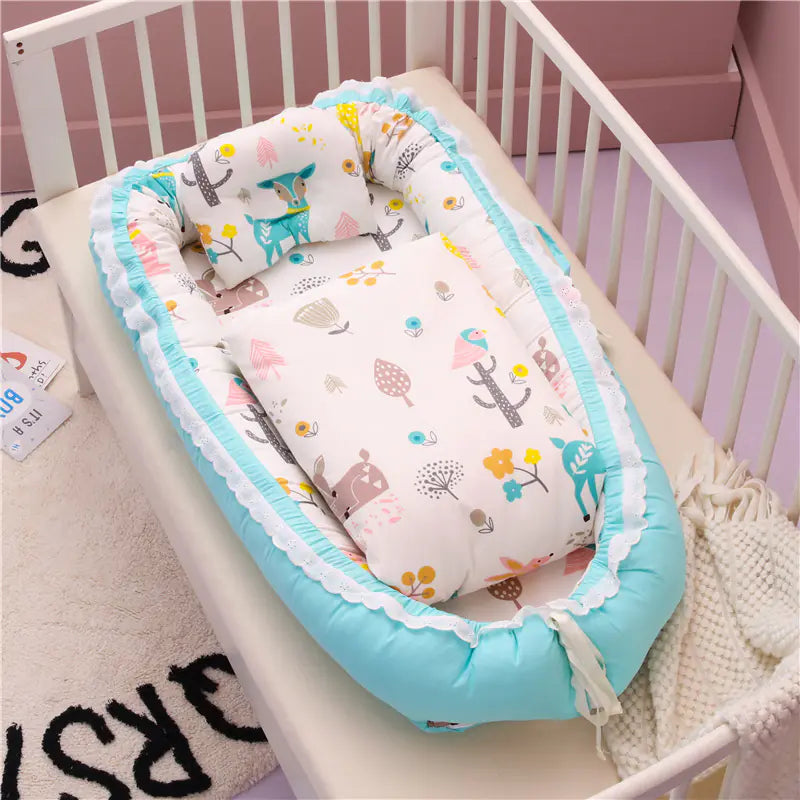 Portable Removable Washable Baby Bed with Quilt