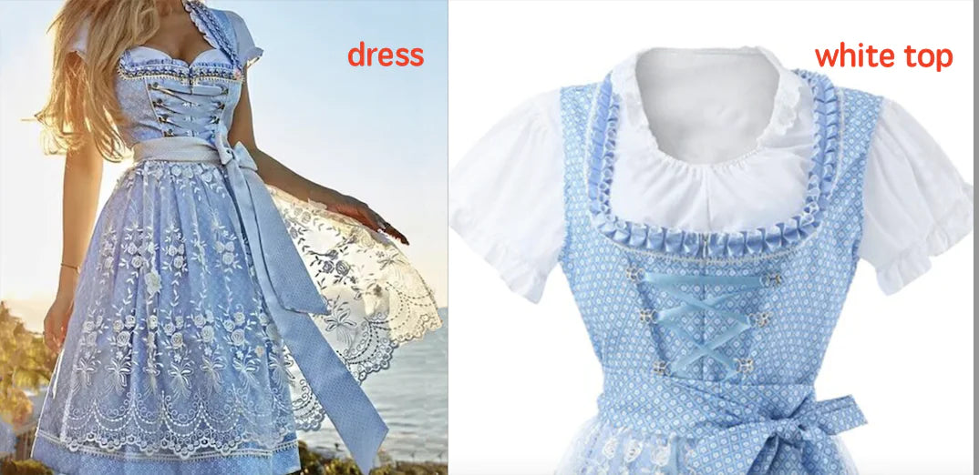 Halloween Munich Beer Printed Lace-up Dress