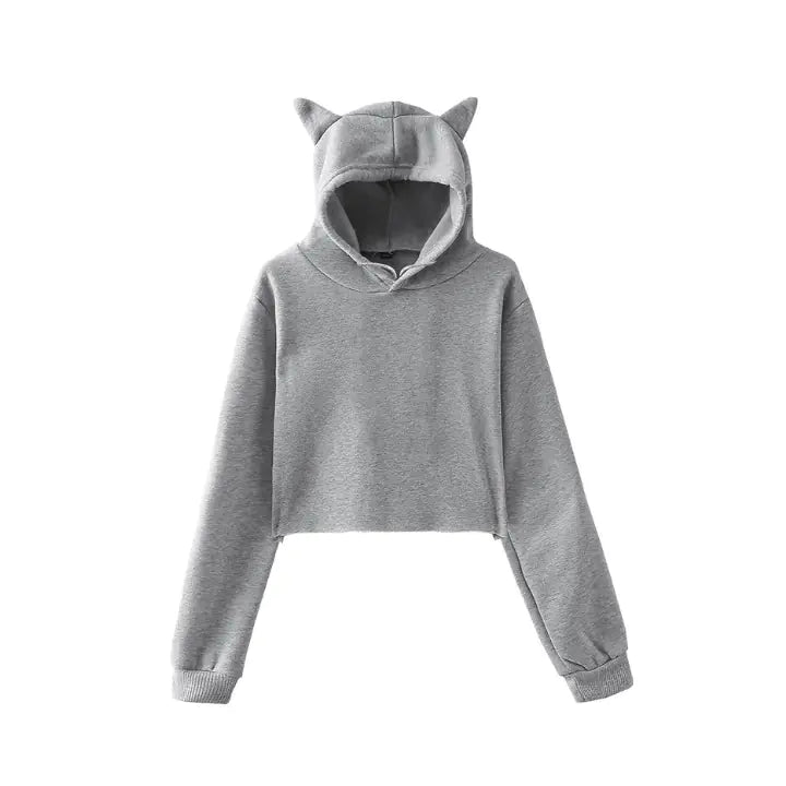Custom Cat Ear Hoodie, Personalized Sweatshirt