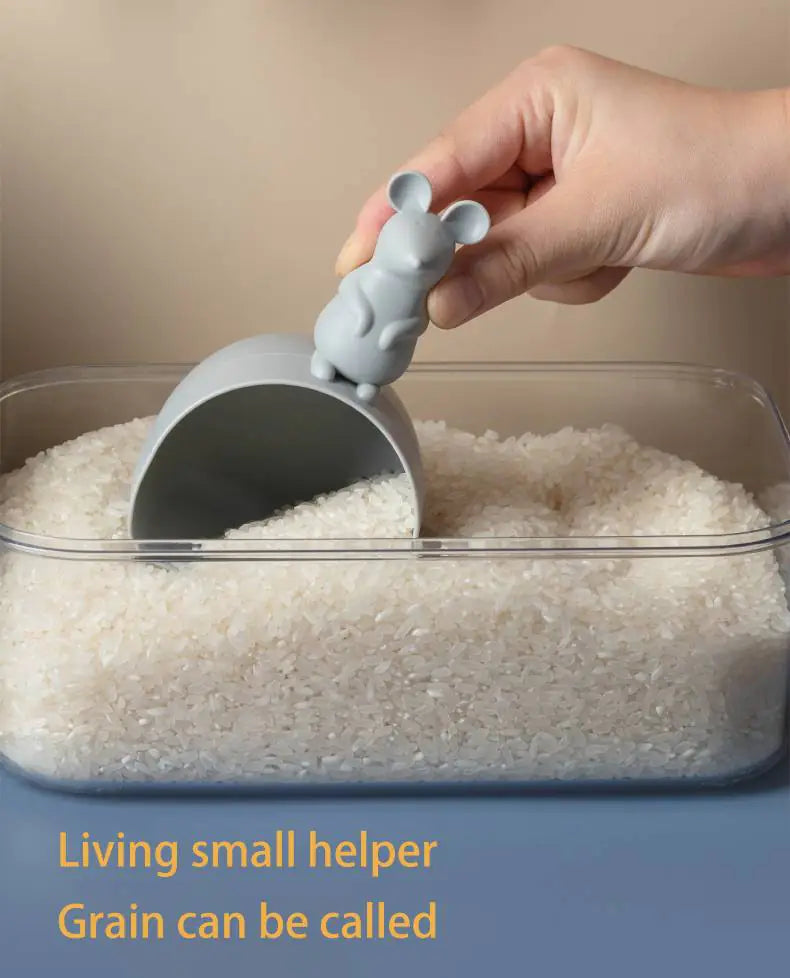 Cute Mouse Decorated Rice Spoon - 1 Piece Measuring Tool