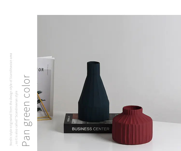 Modern Minimalist Ceramic Vase for Nordic Home Decor